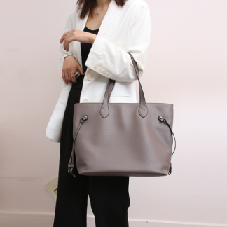2025 simple handmade casual female leather large bag